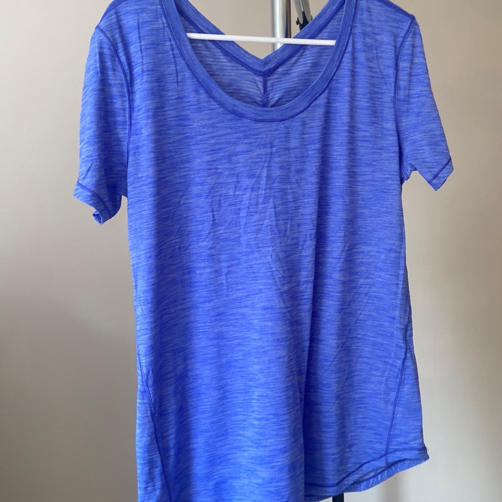 LULULEMON blue top. Size 10. Great condition. Only worn a couple of times